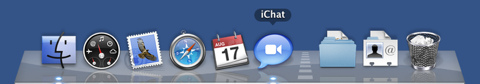 Dock with iChat