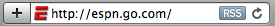 ESPN address bar