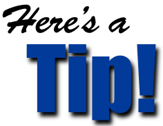 here's a tip