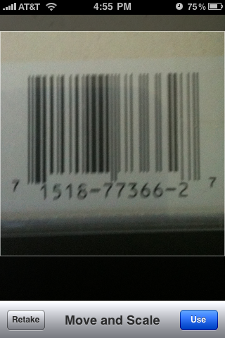 Snappr CD barcode