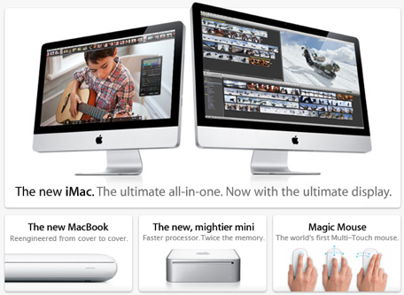 new iMac, new MacBook, new Mini, new Magic Mouse
