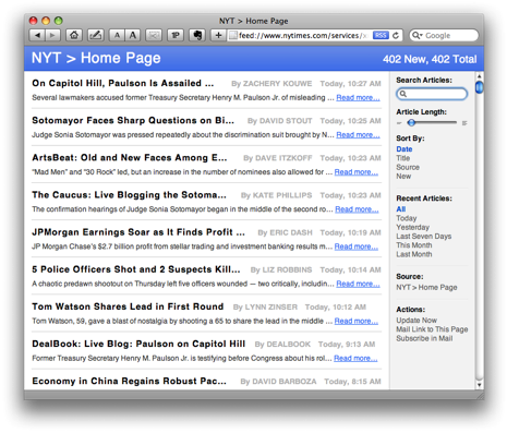 New York Times RSS