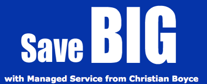 save big with managed service from Christian Boyce