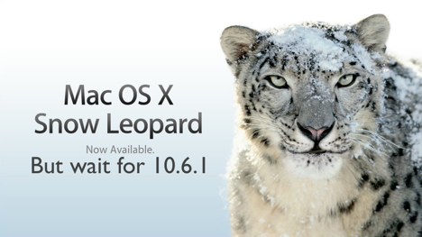 Snow Leopard-- Wait for 0.6.1