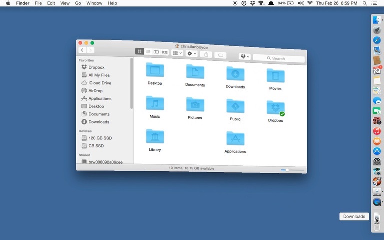 slow motion Mac OS Dock minimize